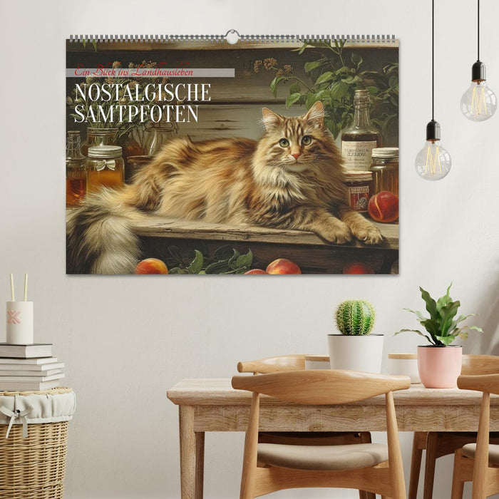 Nostalgische Samtpfoten (CALVENDO Wandkalender 2026)