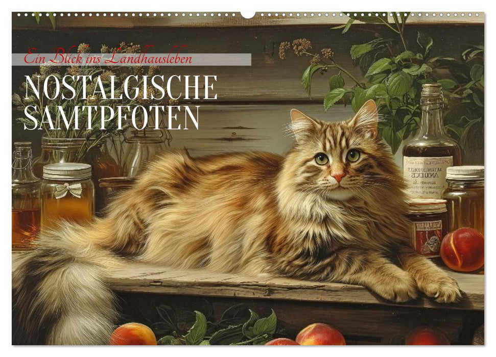 Nostalgische Samtpfoten (CALVENDO Wandkalender 2026)
