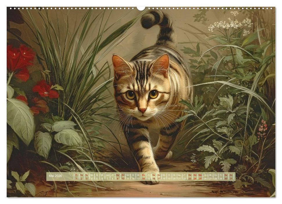 Nostalgische Samtpfoten (CALVENDO Wandkalender 2026)