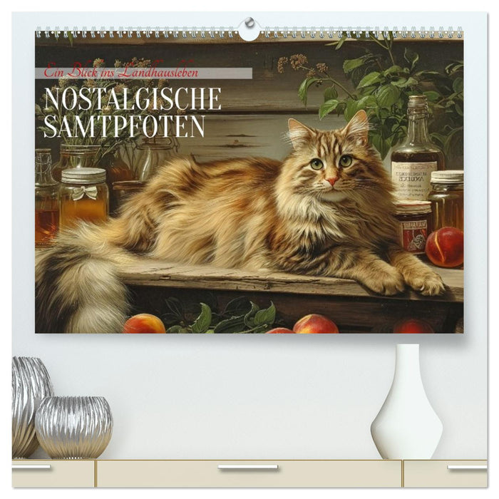 Nostalgische Samtpfoten (CALVENDO Premium Wandkalender 2026)