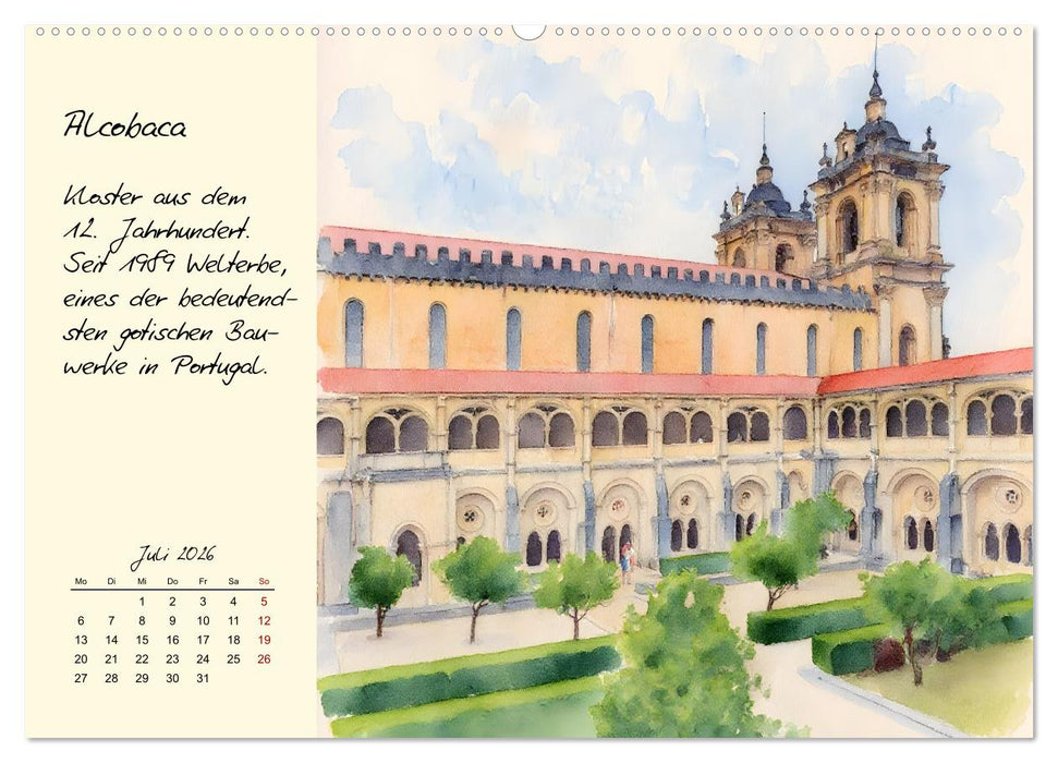 Portugal - Traumland am Atlantik (CALVENDO Premium Wandkalender 2026)