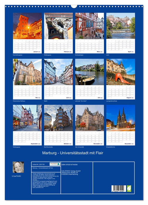 Marburg - Universitätsstadt mit Flair (CALVENDO Wandkalender 2026)