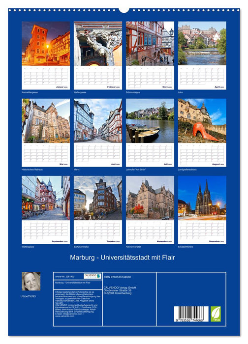 Marburg - Universitätsstadt mit Flair (CALVENDO Premium Wandkalender 2026)