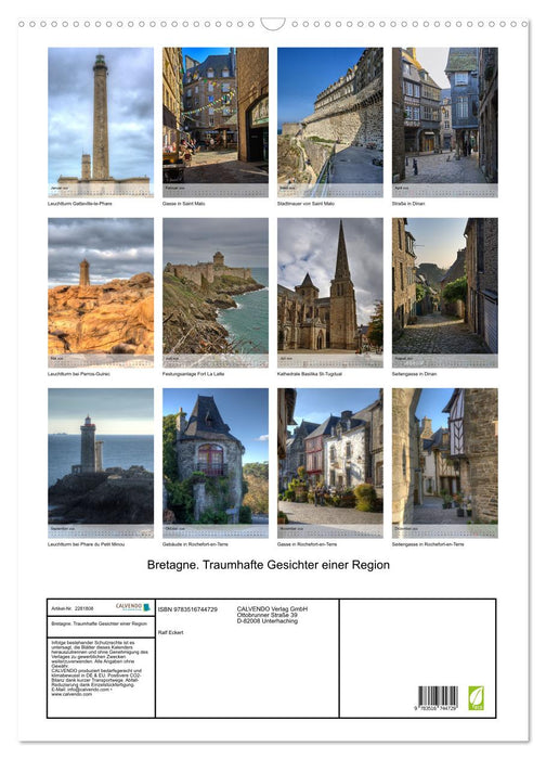 Bretagne. Traumhafte Gesichter einer Region (CALVENDO Wandkalender 2026)