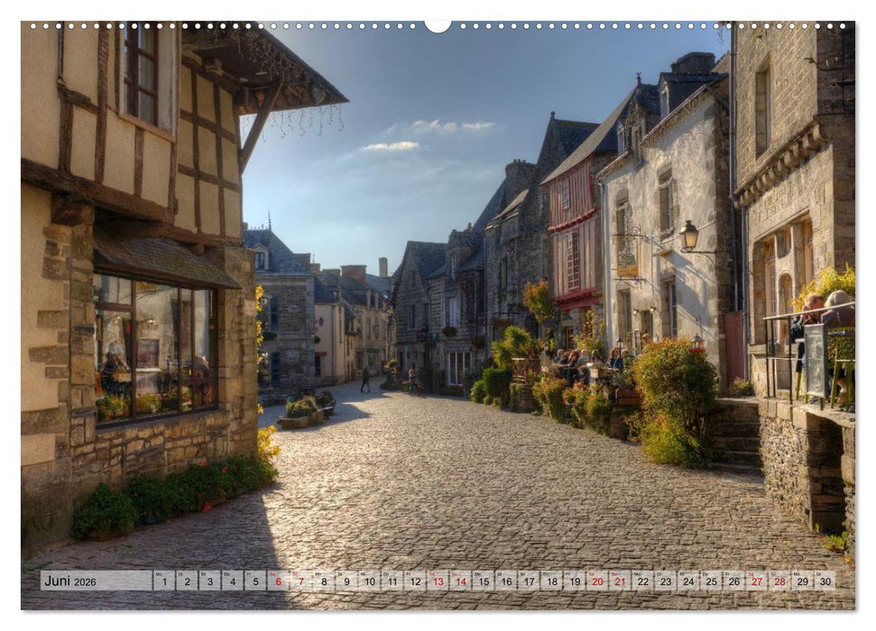 Rochefort-en-Terre, das Reiseziel in der Bretagne (CALVENDO Wandkalender 2026)
