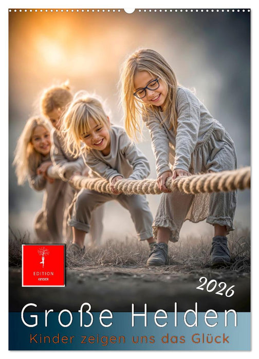 Grosse Helden - Kinder zeigen uns das Glück (CALVENDO Wandkalender 2026)