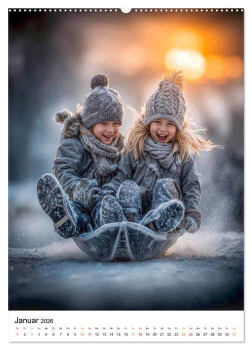 Grosse Helden - Kinder zeigen uns das Glück (CALVENDO Wandkalender 2026)