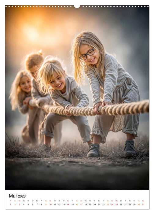Grosse Helden - Kinder zeigen uns das Glück (CALVENDO Wandkalender 2026)