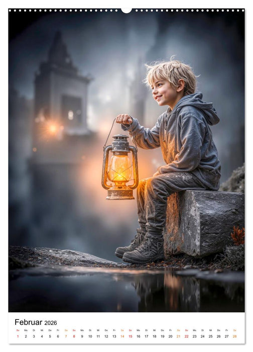 Grosse Helden - Kinder zeigen uns das Glück (CALVENDO Premium Wandkalender 2026)