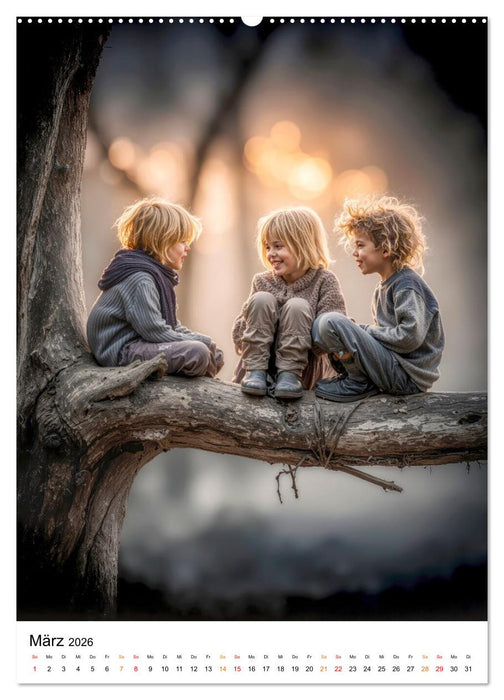 Grosse Helden - Kinder zeigen uns das Glück (CALVENDO Premium Wandkalender 2026)