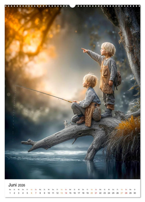 Grosse Helden - Kinder zeigen uns das Glück (CALVENDO Premium Wandkalender 2026)