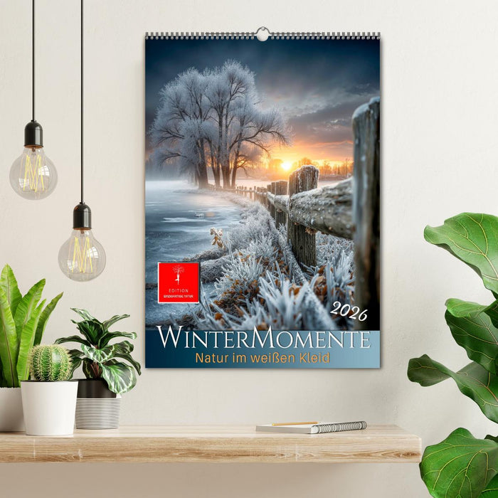 Wintermomente - Natur im weißen Kleid (CALVENDO Wandkalender 2026)