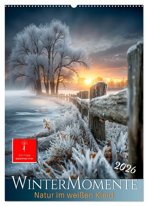 Wintermomente - Natur im weißen Kleid (CALVENDO Wandkalender 2026)