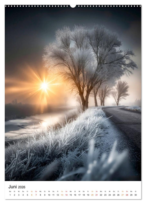 Wintermomente - Natur im weißen Kleid (CALVENDO Wandkalender 2026)