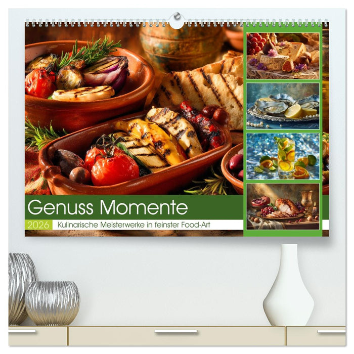 Genuss Momente (CALVENDO Premium Wandkalender 2026)