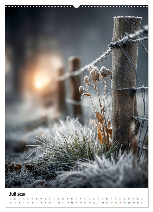 Wintermomente - Natur im weißen Kleid (CALVENDO Premium Wandkalender 2026)