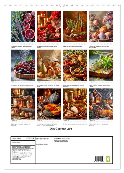 Das Gourmet Jahr (CALVENDO Wandkalender 2026)