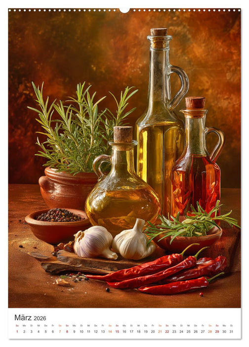 Das Gourmet Jahr (CALVENDO Premium Wandkalender 2026)