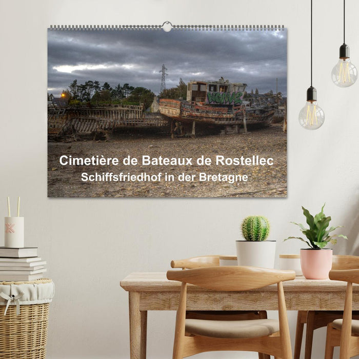 Cimetière de Bateaux de Rostellec (CALVENDO Wandkalender 2026)