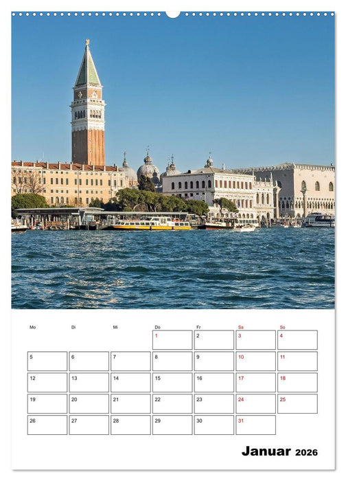 Venedig Kulisse der Serenissima - Terminplaner (CALVENDO Wandkalender 2026)