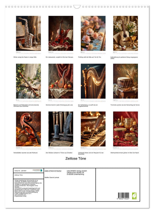 Zeitlose Töne (CALVENDO Wandkalender 2026)