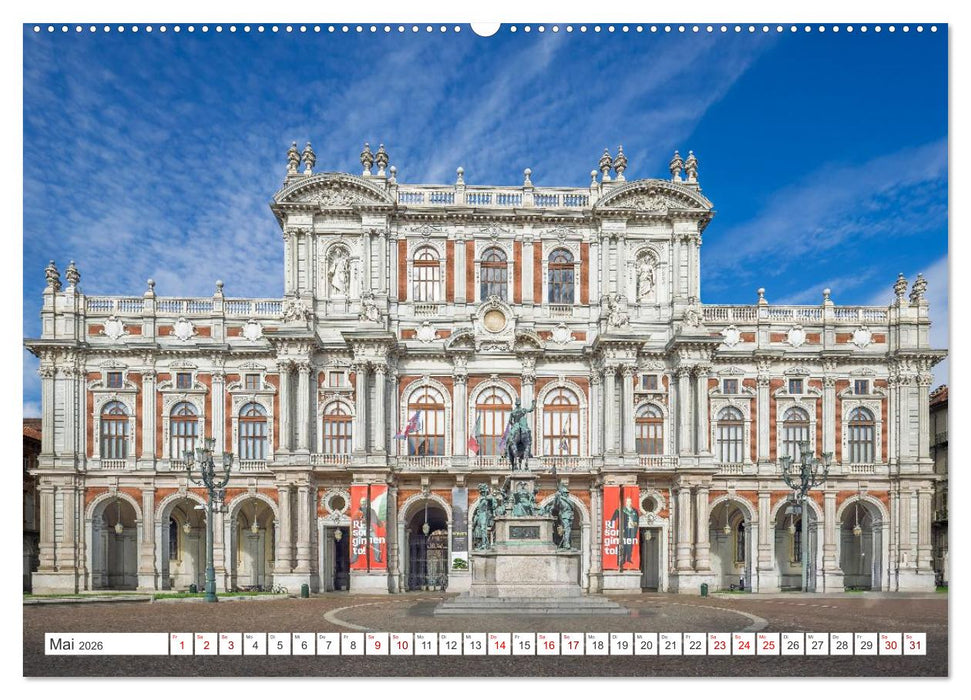 Turin - Zwischen Kaffeehäusern und Königsschlössern (CALVENDO Wandkalender 2026)