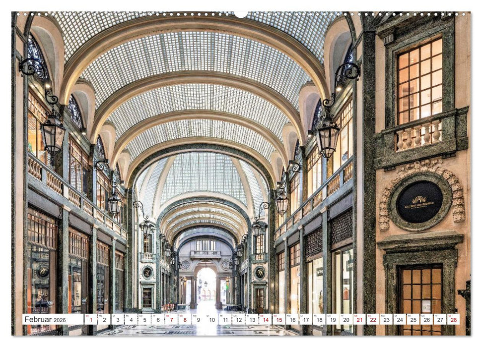 Turin - Zwischen Kaffeehäusern und Königsschlössern (CALVENDO Premium Wandkalender 2026)