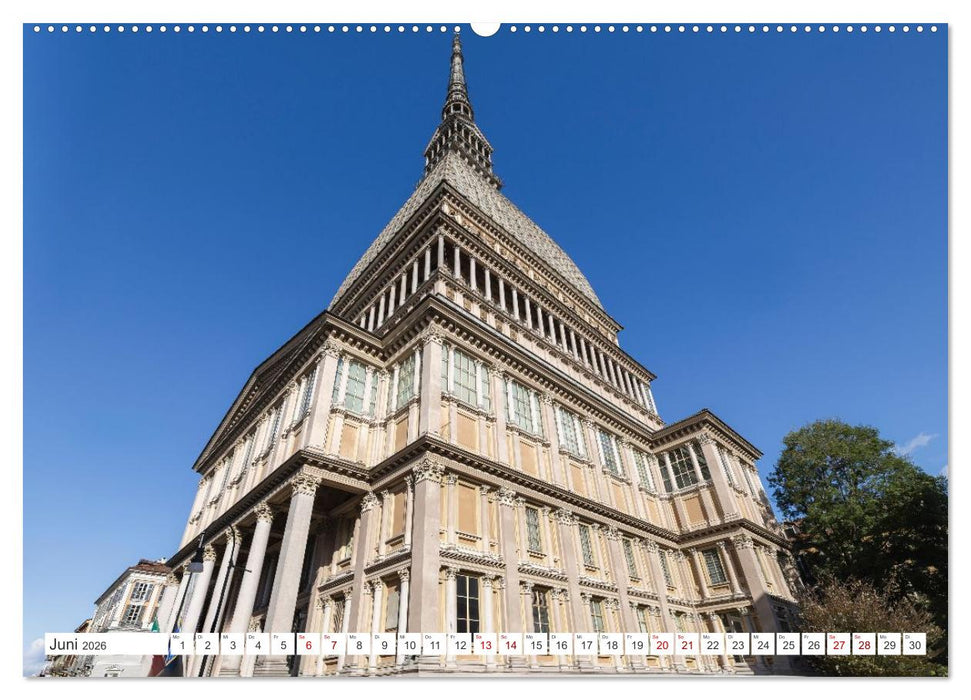 Turin - Zwischen Kaffeehäusern und Königsschlössern (CALVENDO Premium Wandkalender 2026)