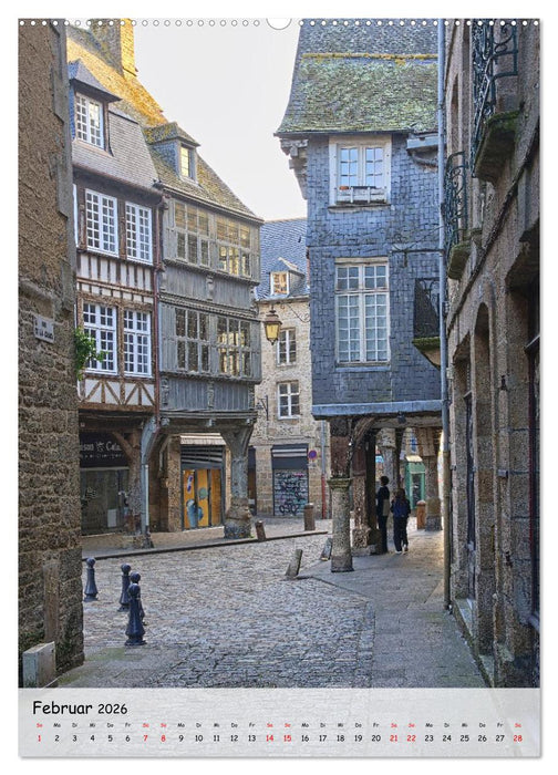 Dinan, die mittelalterliche Perle in der Bretagne (CALVENDO Wandkalender 2026)