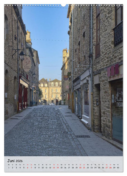 Dinan, die mittelalterliche Perle in der Bretagne (CALVENDO Wandkalender 2026)