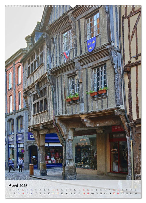 Dinan, die mittelalterliche Perle in der Bretagne (CALVENDO Premium Wandkalender 2026)
