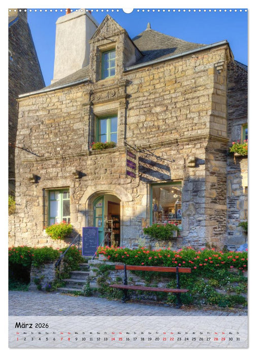 Rochefort-en-Terre. Traumdorf in der Bretagne (CALVENDO Premium Wandkalender 2026)