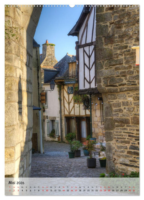 Rochefort-en-Terre. Traumdorf in der Bretagne (CALVENDO Premium Wandkalender 2026)