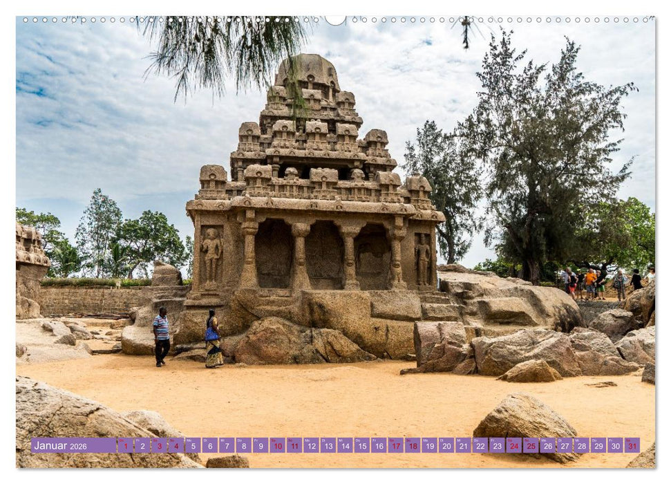 Indien - Der Süden (CALVENDO Premium Wandkalender 2026)
