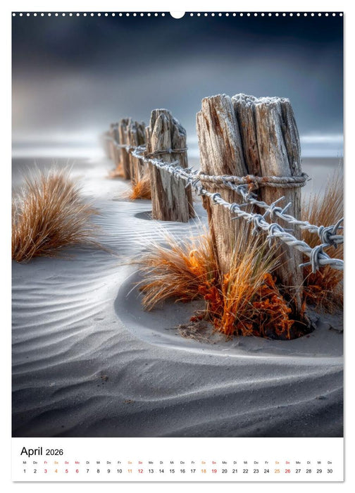 Frostige Küsten - Winterträume am Meer (CALVENDO Wandkalender 2026)