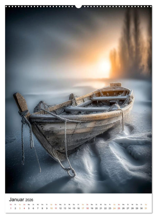 Frostige Küsten - Winterträume am Meer (CALVENDO Premium Wandkalender 2026)