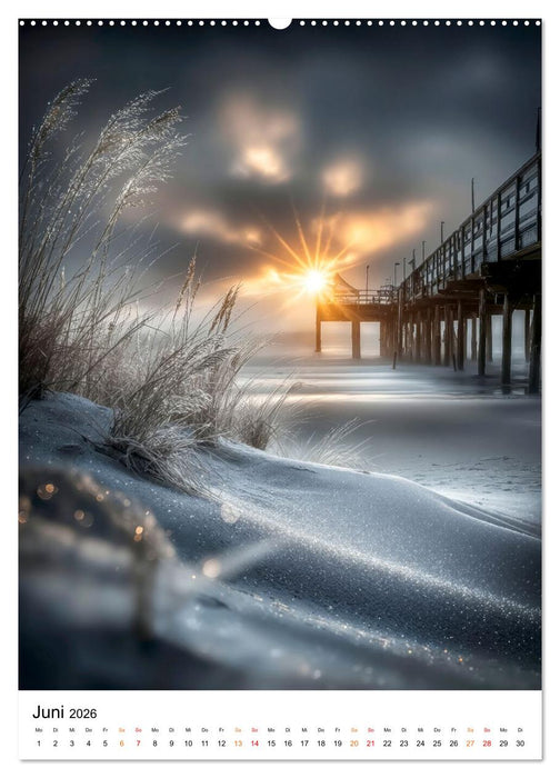 Frostige Küsten - Winterträume am Meer (CALVENDO Premium Wandkalender 2026)
