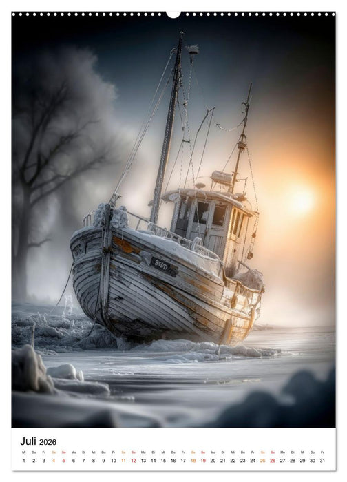 Frostige Küsten - Winterträume am Meer (CALVENDO Premium Wandkalender 2026)