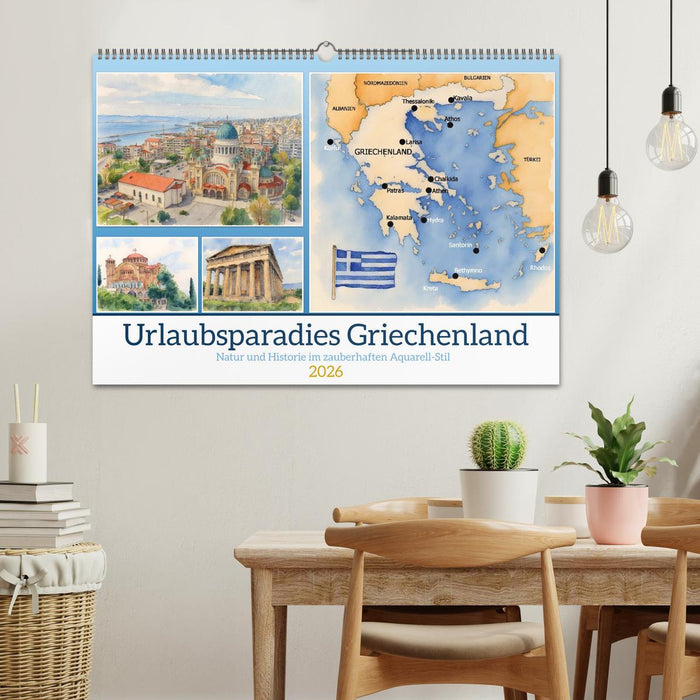 Urlaubsparadies Griechenland (CALVENDO Wandkalender 2026)