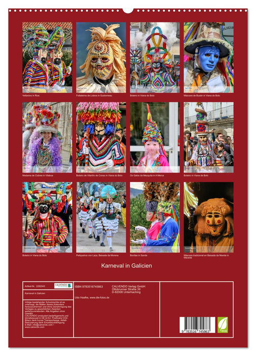 Karneval in Galicien (CALVENDO Premium Wandkalender 2026)