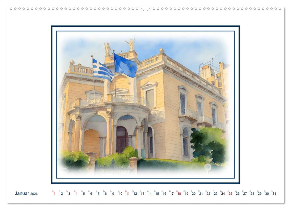 Urlaubsparadies Griechenland (CALVENDO Premium Wandkalender 2026)