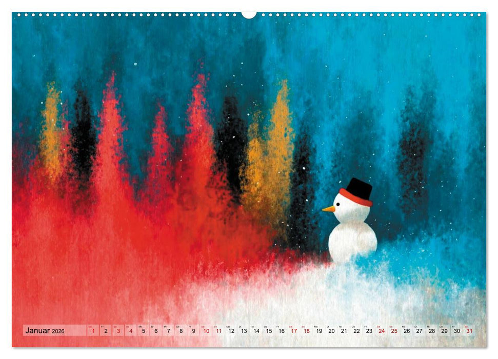 Wenn die Stille in Farbe tropft (CALVENDO Wandkalender 2026)