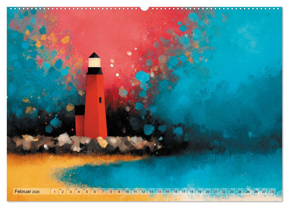 Wenn die Stille in Farbe tropft (CALVENDO Wandkalender 2026)