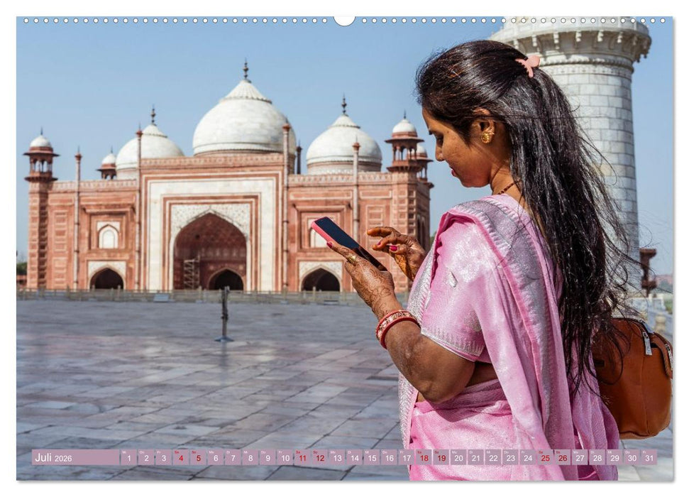 Indien Goldenes Dreieck (CALVENDO Premium Wandkalender 2026)
