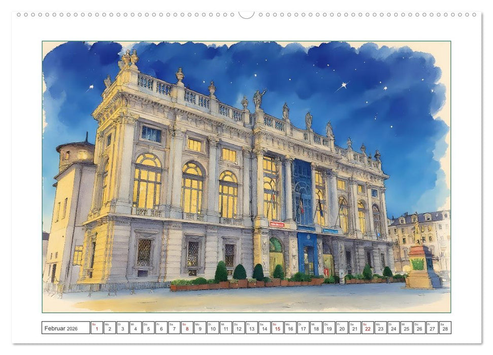 Italien - Baudenkmäler, Berge und Meer (CALVENDO Premium Wandkalender 2026)