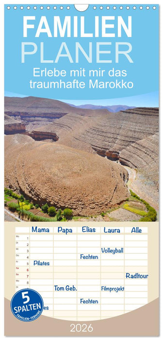Erlebe mit mir das traumhafte Marokko (CALVENDO Familienplaner 2026)