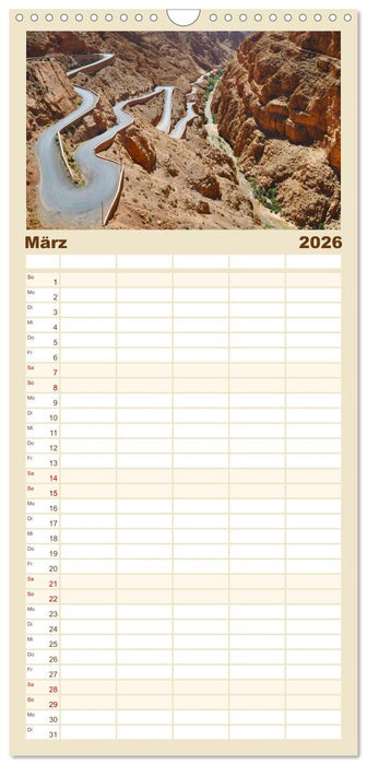 Erlebe mit mir das traumhafte Marokko (CALVENDO Familienplaner 2026)