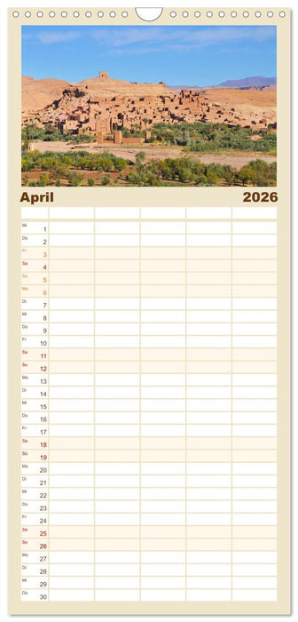 Erlebe mit mir das traumhafte Marokko (CALVENDO Familienplaner 2026)