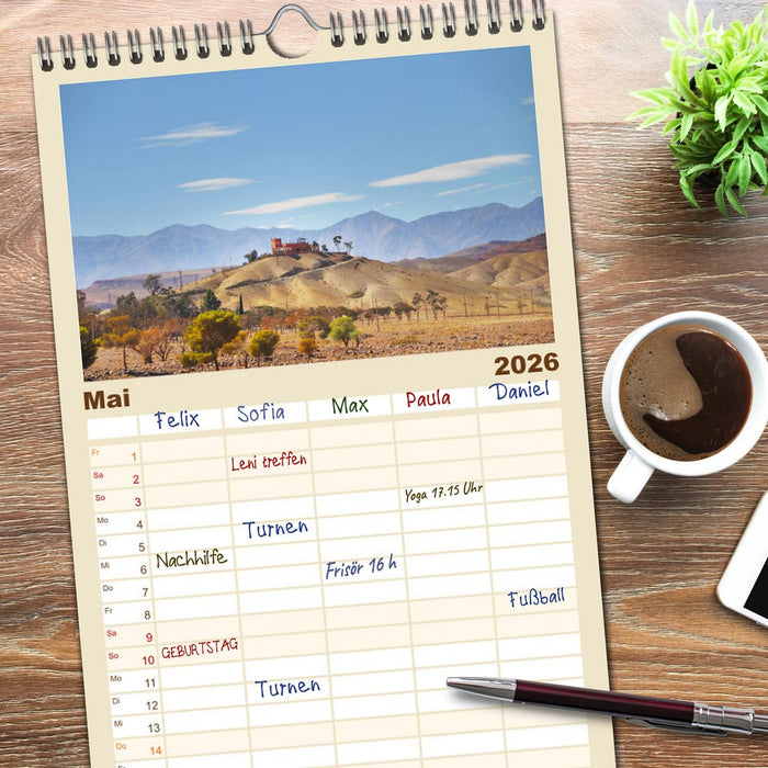 Erlebe mit mir das traumhafte Marokko (CALVENDO Familienplaner 2026)