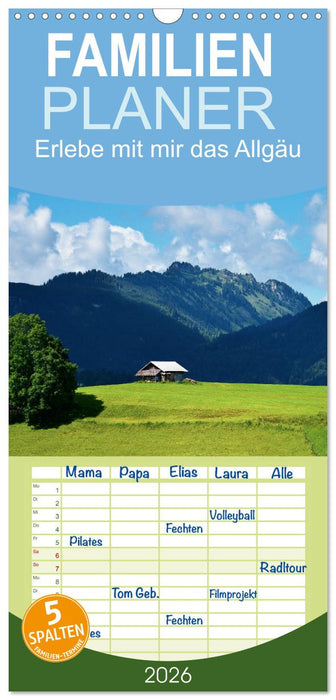 Erlebe mit mir das Allgäu (CALVENDO Familienplaner 2026)